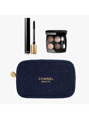 CHANEL Limited Edition Amplified Gaze Makeup Set & Pouch